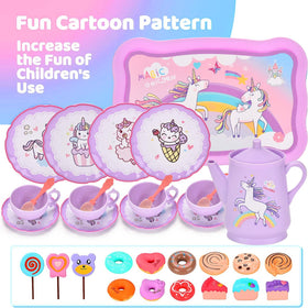 Lajeje Unicorn Tea Party cups in bright colors for imaginative play sessions.