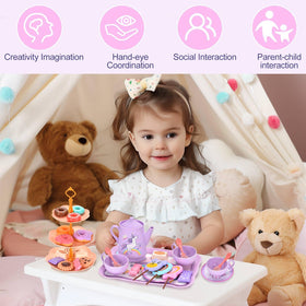 Lajeje Unicorn Tea Party plates designed for playful social sharing at home.