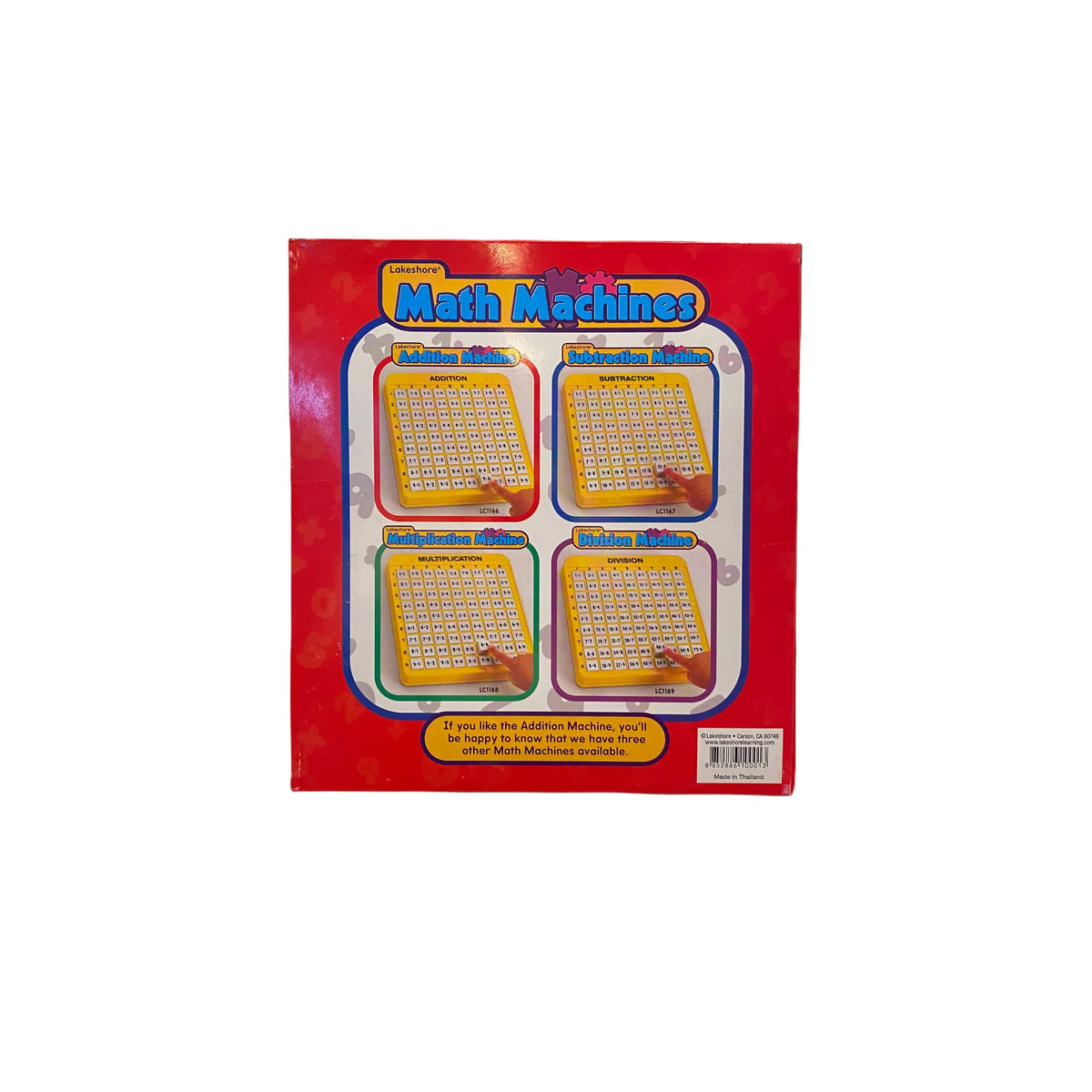 Lakeshore Addition Machine compact size fits desks and classrooms.