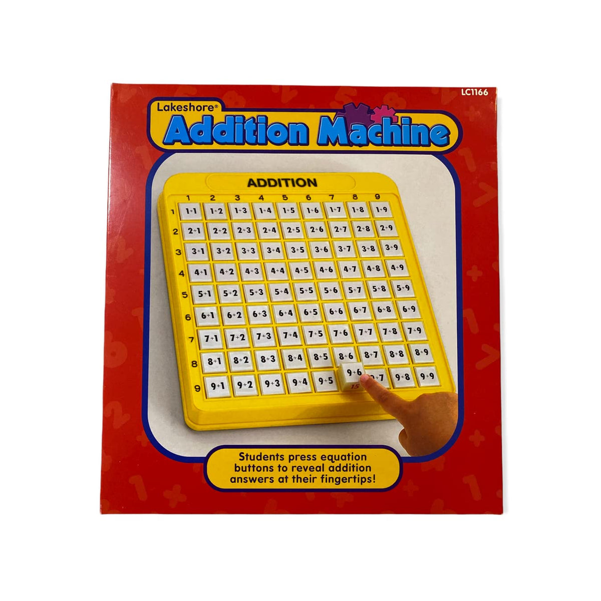 Lakeshore Addition Machine frame, durable plastic construction and easy cleaning.