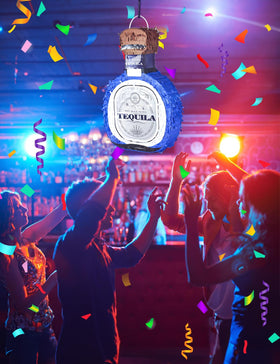 LAKINGO tequila piñata serves as a lively centerpiece for birthdays