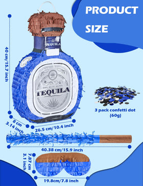 LAKINGO tequila piñata confetti burst adds festive flair to any fiesta