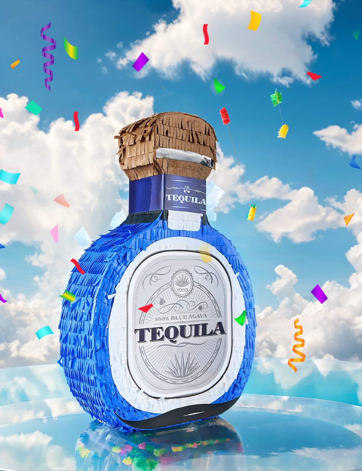 LAKINGO tequila piñata top opening fill aids quick loading of treats