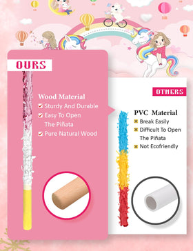 LAKINGO Unicorn Pinata durable corrugated board texture detail