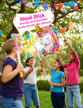 LAKINGO Unicorn Pinata top opening fill slot showing easy filling