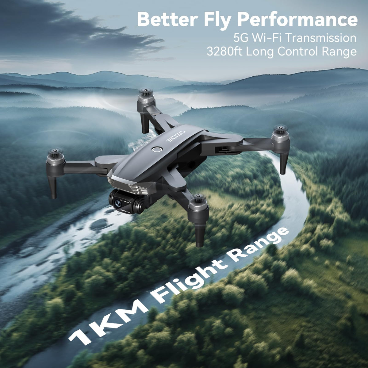 LAKSAKI beginner-friendly RC drone with simple controls.