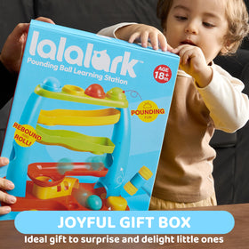 Lalalark ball drop toy gift-ready packaging appealing to families.