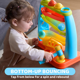 Lalalark ball drop toy spinning bottom track adds dynamic play.