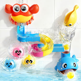lalalark bath toys crab on suction cups for easy tub attachment and play