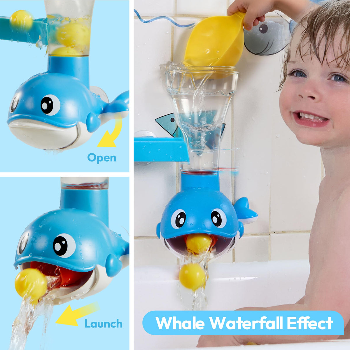 lalalark bath toys suction cups secure to smooth surfaces for reliable setup