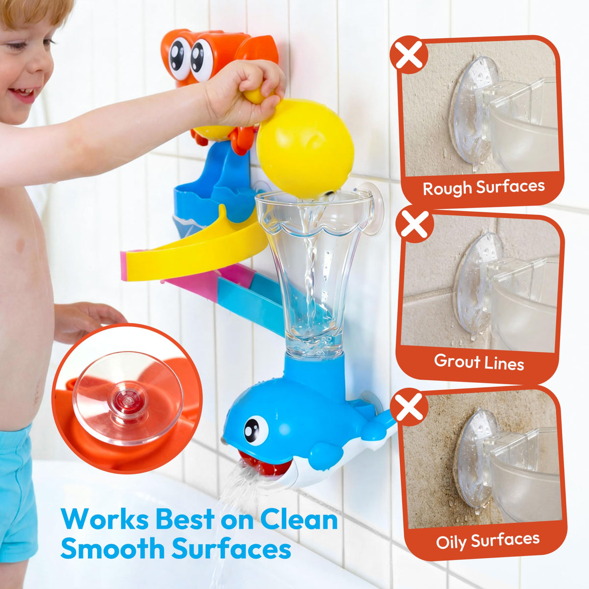 lalalark bath toys whale mouth spray triggers a playful water burst