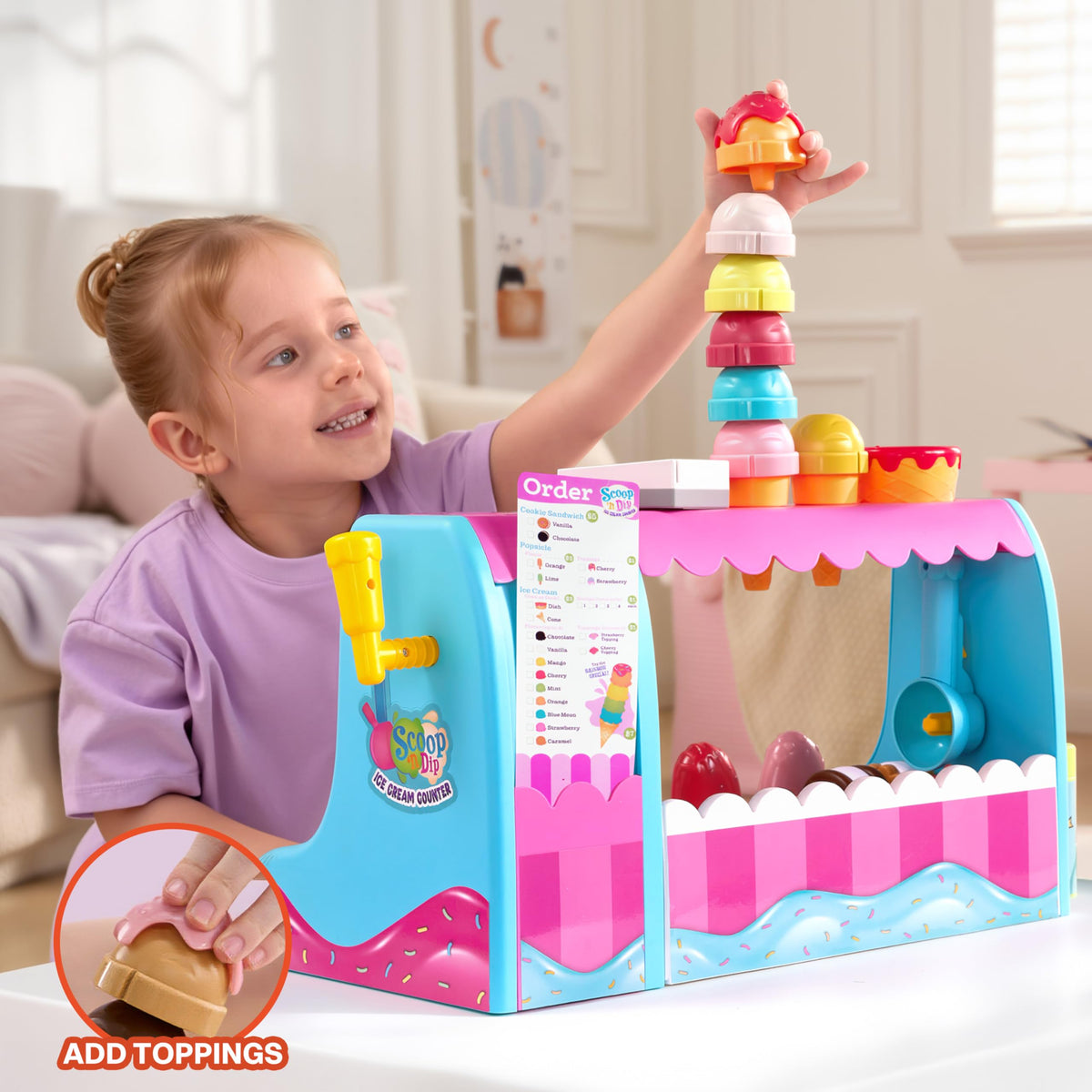 lalalark built-in POS machine encourages ordering and pretend payment.