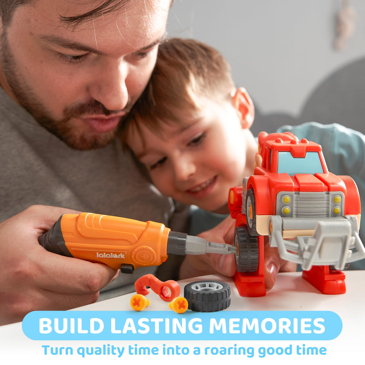 lalalark Dinosaur Cars group play encourages cooperative storytelling and shared problem solving.