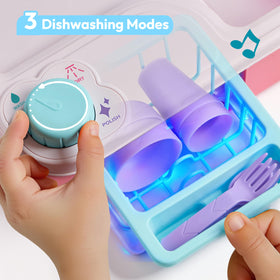 lalalark dish rack keeps play dishes organized during pretend play