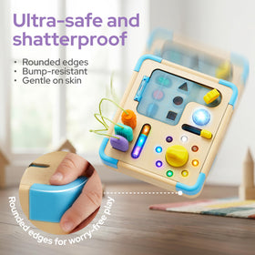 lalalark JOVA busy board portable design makes learning possible anywhere.