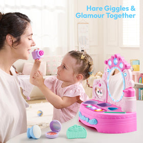 Lalalark vanity designed with smooth edges for safe play