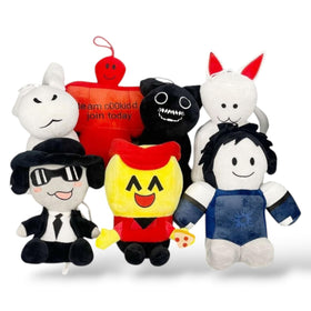 Lalaville seven colorful plush characters for imaginative play and collection.