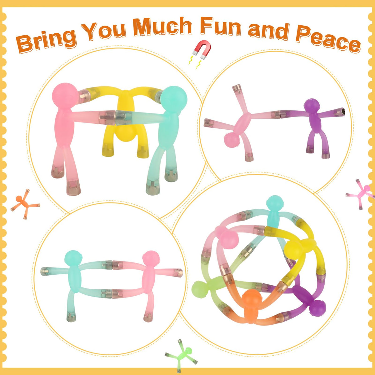 Laleay gift-pack magnets offer a fun, colorful decor option and party favor.