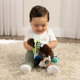 Lamaze Mortimer Moose multicolor hooves attract visual attention during playtime