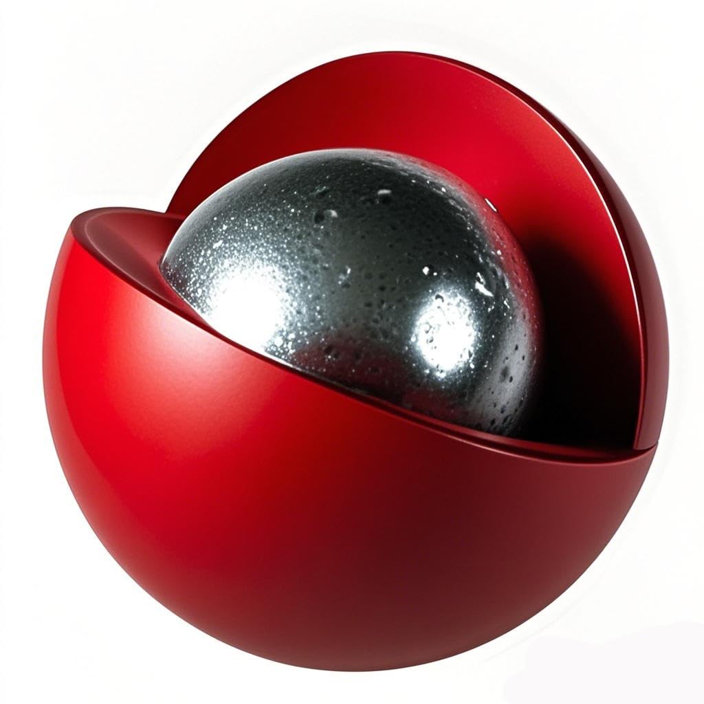 Lambid 25x 68 cal nylon-coated steel ball for precise practice and home defense use.