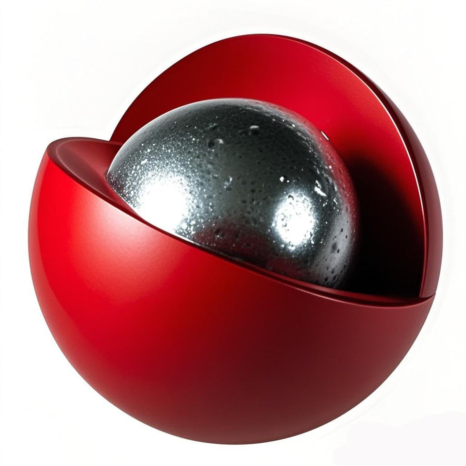 Lambid 25x 68 cal nylon-coated steel ball for precise practice and home defense use.