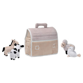 Lambs & Ivy peek-a-boo windows invite gentle interaction during playtime.