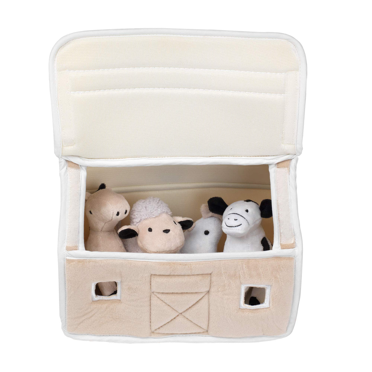 Lambs & Ivy soft handle enables easy carrying from room to room.