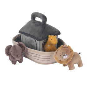 Lambs & Ivy Baby Noah Ark handle close-up for easy transporting during busy days.