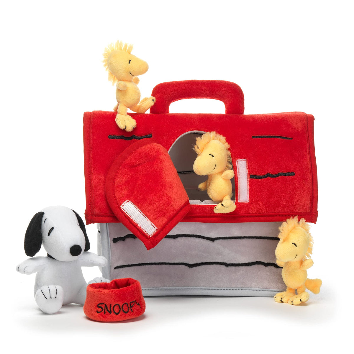 Lambs & Ivy Classic Snoopy doghouse and plush play set in a nursery scene