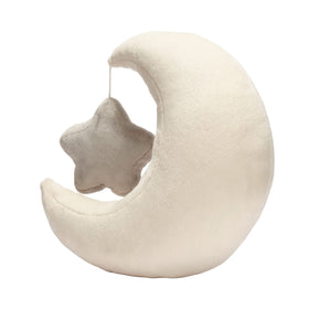 Lambs & Ivy star attachment detail adds dimension to the cream moon.