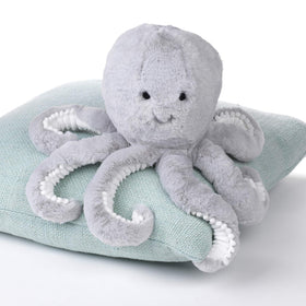 Machine washable Inky octopus plush ready for easy cleanup after adventures
