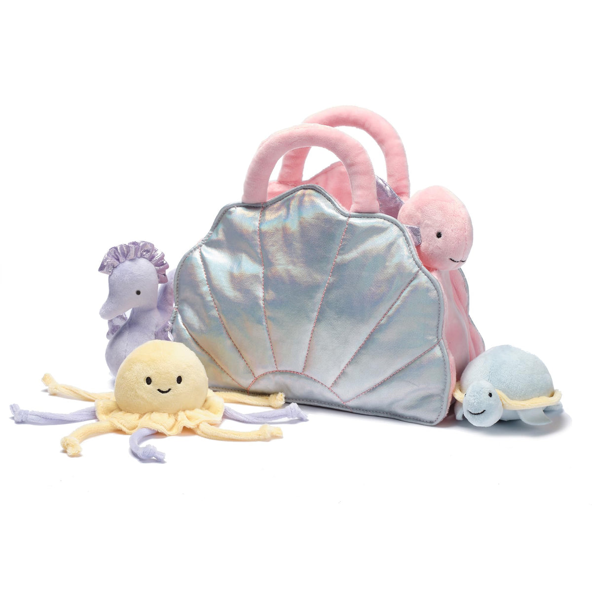 Lambs & Ivy jellyfish plush, gentle toy for imaginative ocean play
