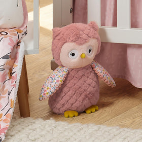 Ideal baby gift from Lambs & Ivy Twiggy owl plush for new parents.