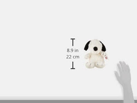 Snoopy plush dog at 10.25 inches tall, ideal for small hands.