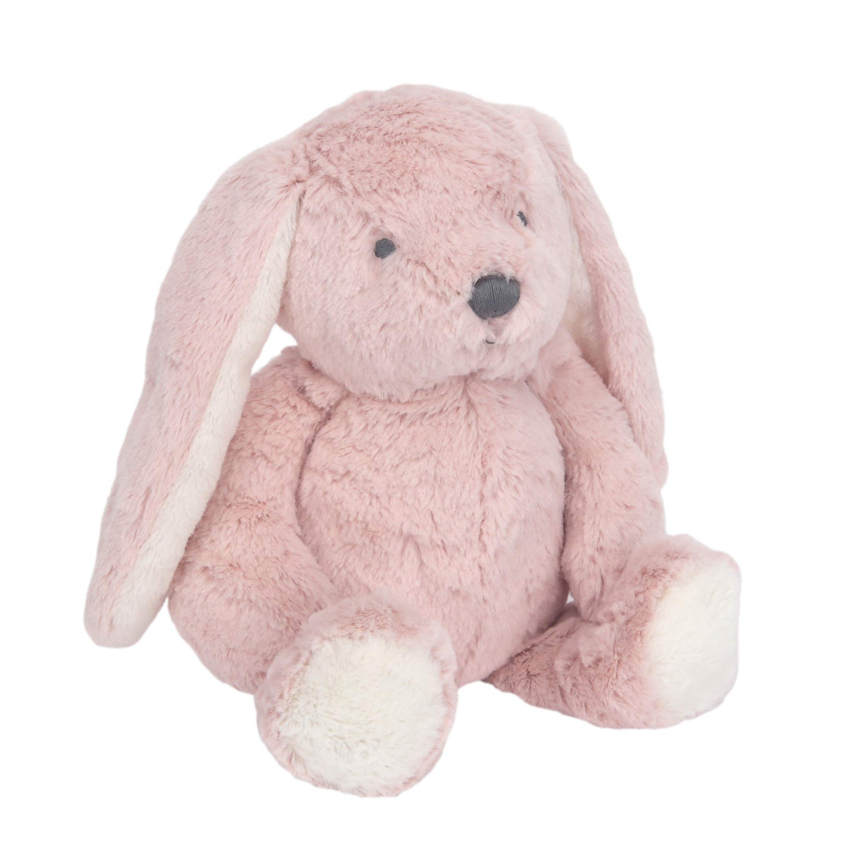 Lambs & Ivy Hip Hop bunny plush, soft minky pink fabric for snuggle play