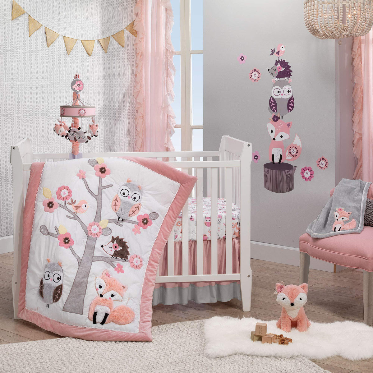 Lambs and Ivy soft texture invites safe imaginative woodland playtime.