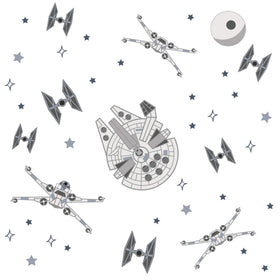 Lambs & Ivy Star Wars X-Wing wall decals for a space-themed nursery mural