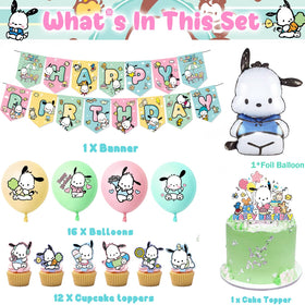 Lamden Pochacco cake topper adds a cute focal point to cakes.
