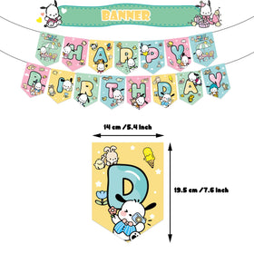 Lamden Pochacco latex balloons in four colors offer festive party atmosphere.