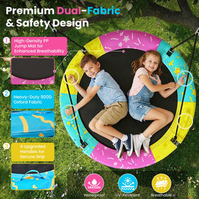 Lamerge saucer swing easy installation on tree or stand