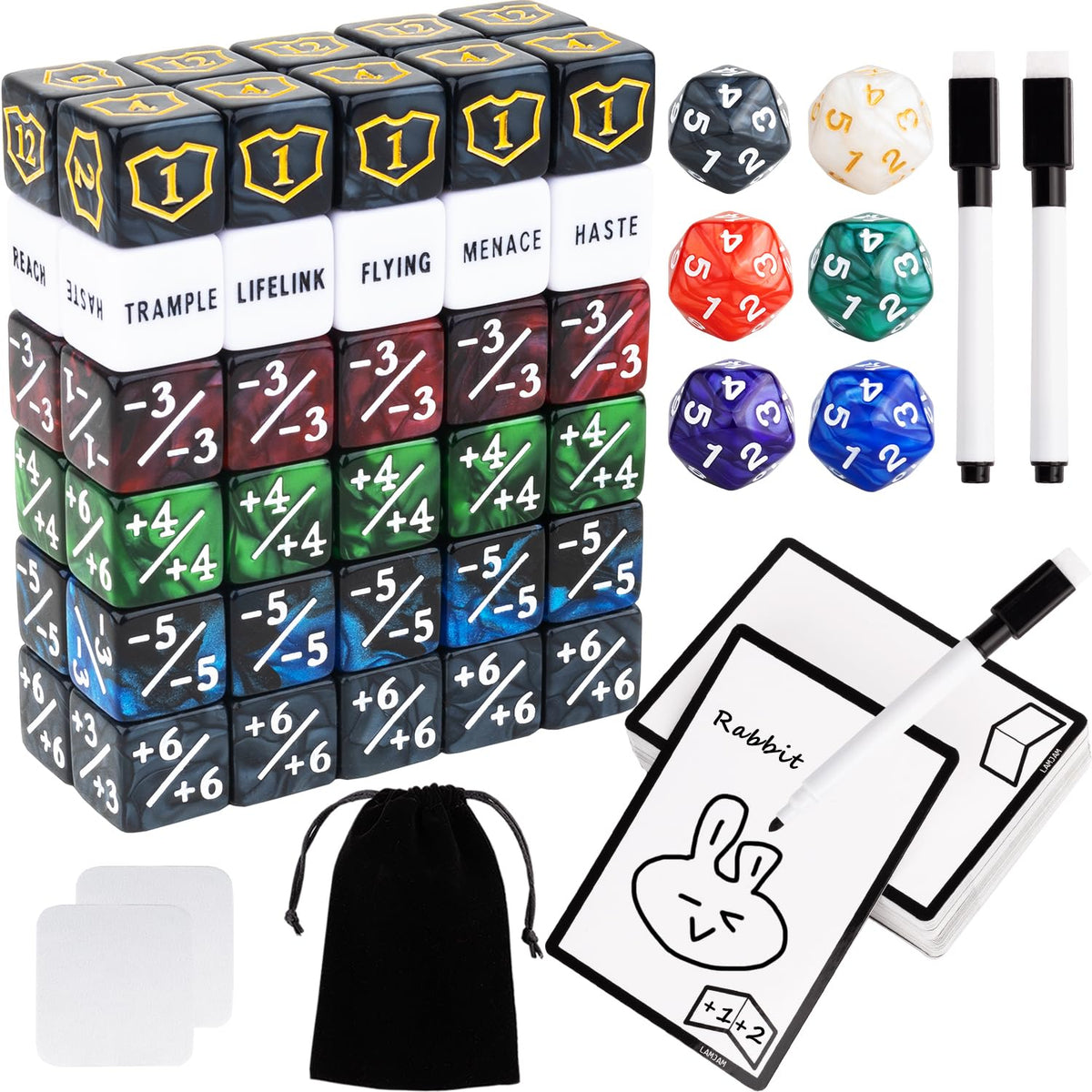 LAMJAM 118-piece MTG set for quick life tracking during matches