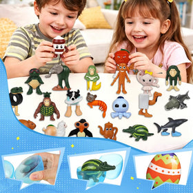 LAN ZHANG GUI brainrot figures bright birthday party accents