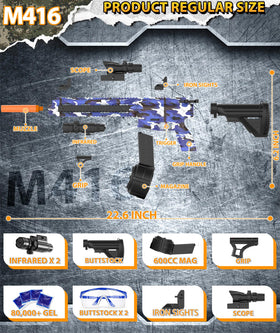 LAN ZHANG GUI gel balls hopper capacity display shows large ammo count