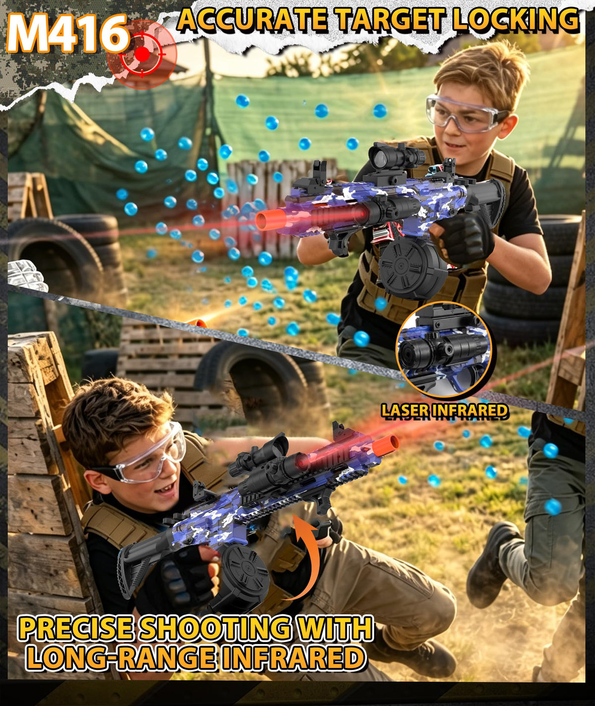 LAN ZHANG GUI safety goggles included for eye protection during play
