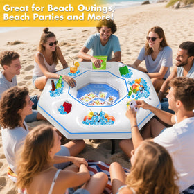Lanathel sturdy PVC pool party setup for summer gatherings