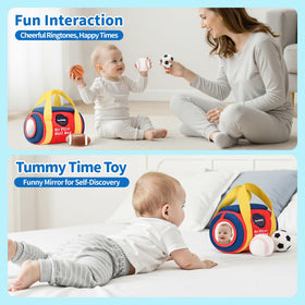 Lanbeby basketball ball with music cue for engaging play.
