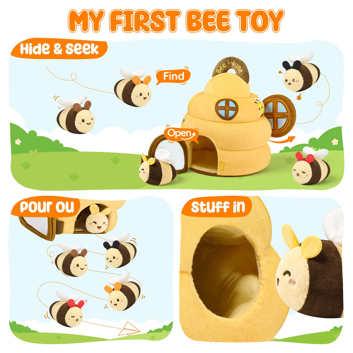 Lanbeby bees with crinkle paper invite tactile exploration