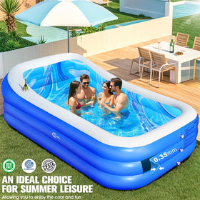 LanBlu 0.35mm thickened material for durable backyard pool fun