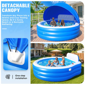 LanBlu portable backyard pool suitable for both kids and adults.
