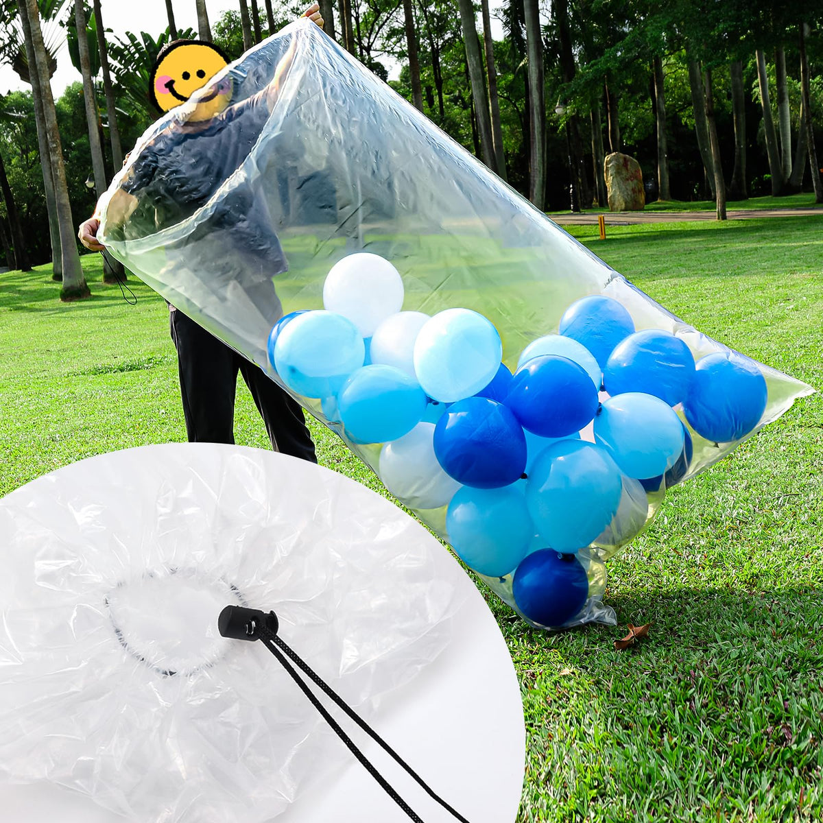 Lanboon large balloon bags for transport, oversized setup for easy party prep